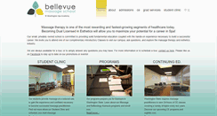 Desktop Screenshot of bellevuemassageschool.com